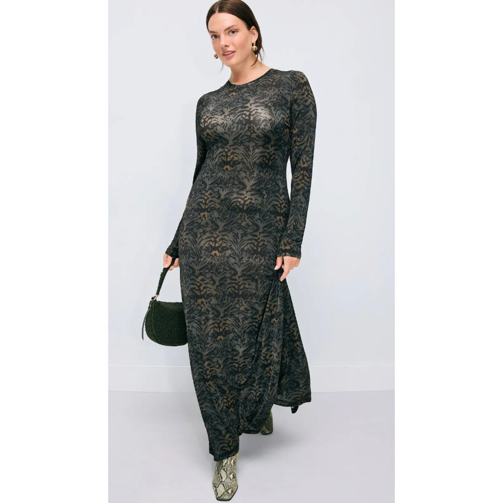 Ulla Johnson Amari Jersey Long Sleeve Dress Size XL